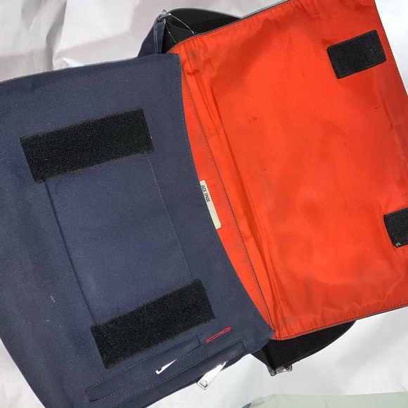 auth JACK SPADE navy canvas CROSSBODY messenger - Picture 2 of 10